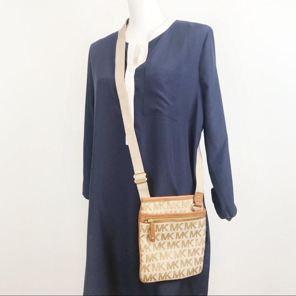 Michael Kors Crossbody MK Monogram Logo Purse Bag